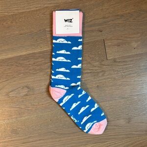 Blue and Pink Cloud Pattern Socks